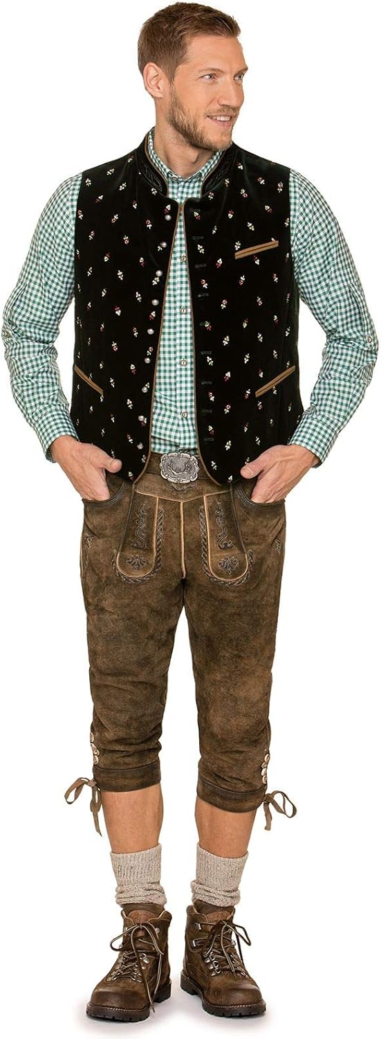 Stockerpoint Herren Trachtenweste Calzado 60 Grün (Tanne), 60 Grün (Tanne)