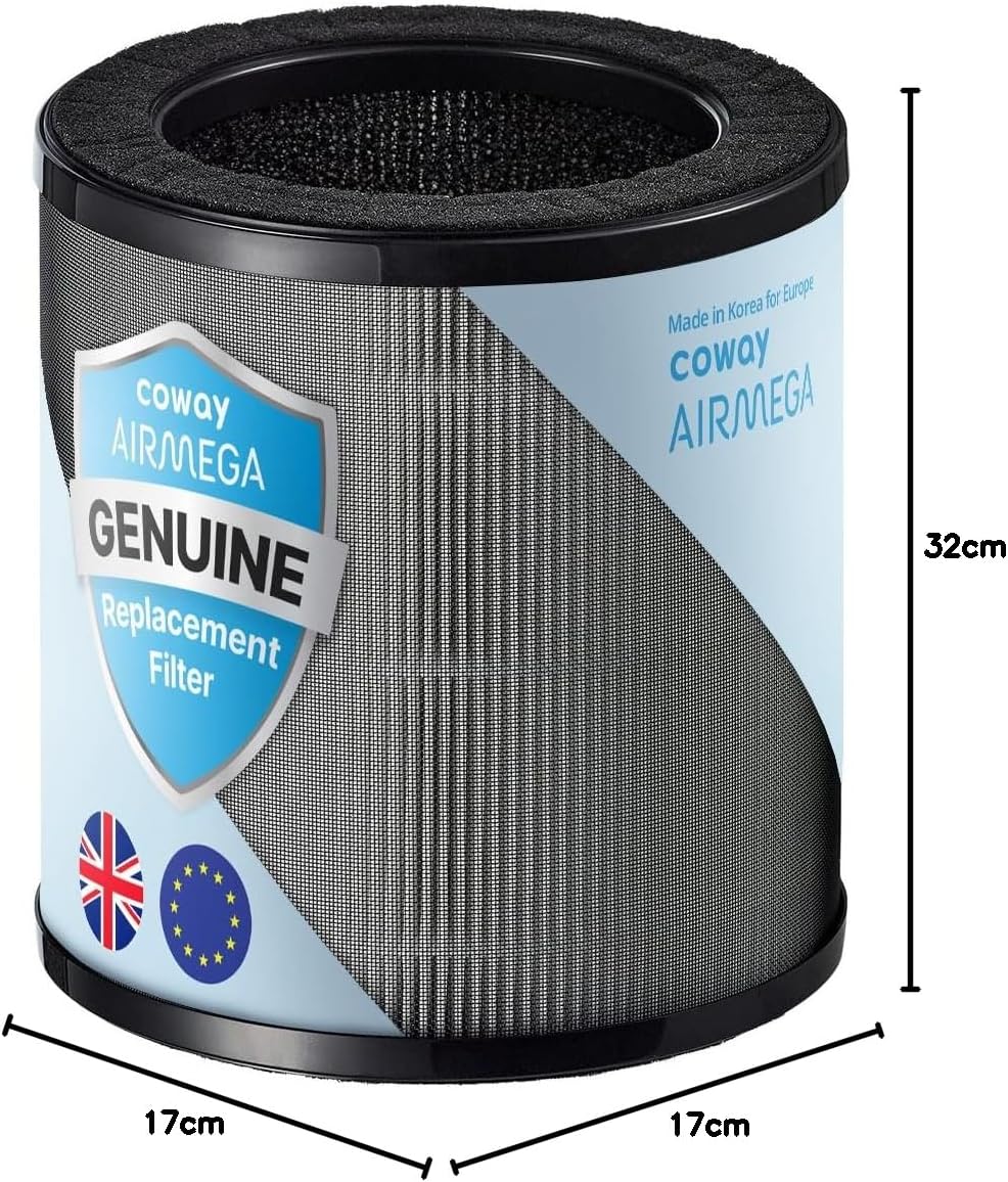 Coway Airmega 50 Ersatzfilter – Original 3-in-1 Filter (Vorfilter, HEPA, Aktivkohle) für beste Leist