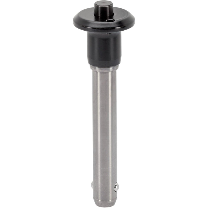 HALDER 22340.0260 Kugelsperrbolzen, d1=12 mm / l1=90 mm / Rostfreier Stahl 1.4305, Schwarz Rostfreie