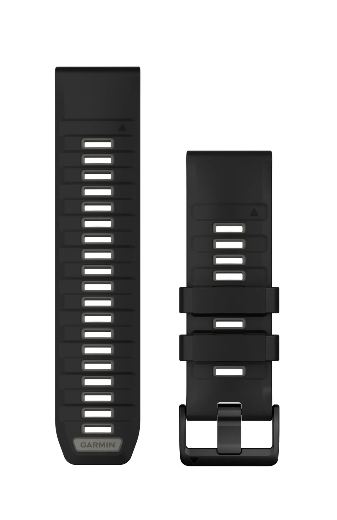 Garmin QuickFit, Silikonband, 26 mm, Schwarz/Kieselgrau Schwarz/Kieselgrau 26 mm Einfarbig, Schwarz/