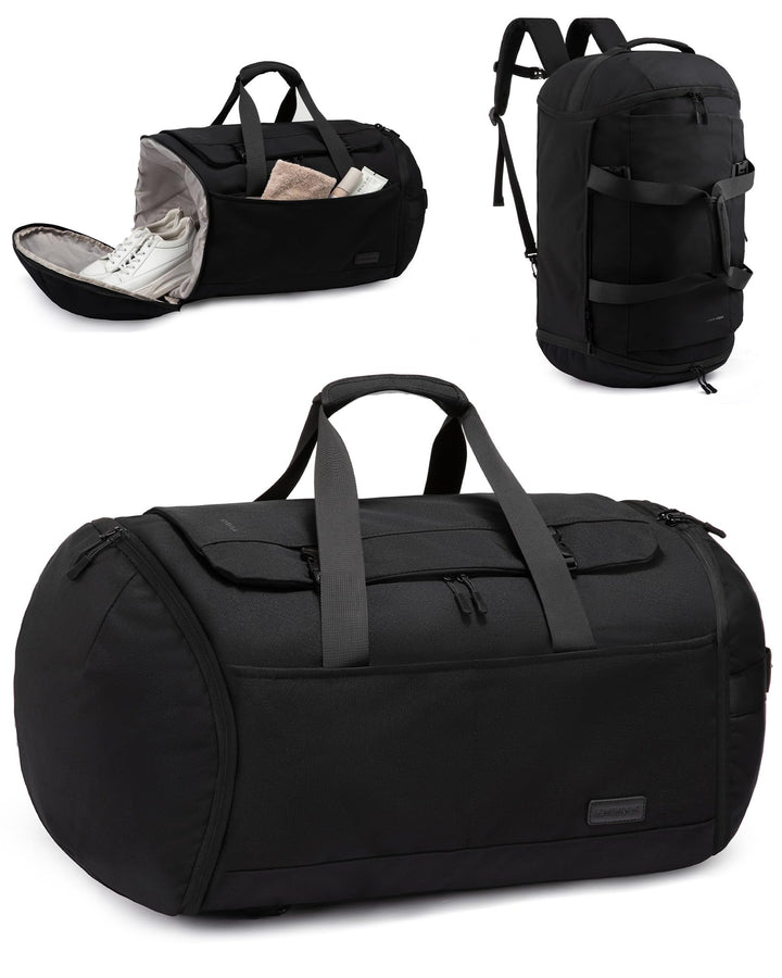 LOVEVOOK Reisetasche Sporttasche Rucksack Gross, 65L Handgepäck Rucksack mit Schuhfach Nassfach, Rei