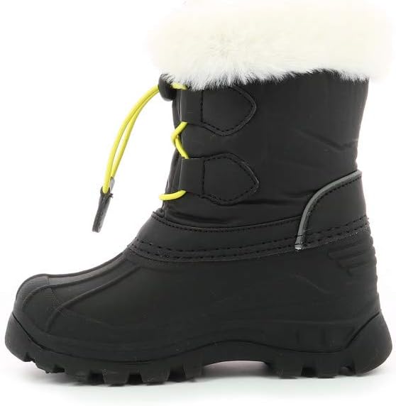 Kickers Unisex Kinder Sealsnow Schneestiefel 30 EU Rouge Noir Gris, 30 EU Rouge Noir Gris