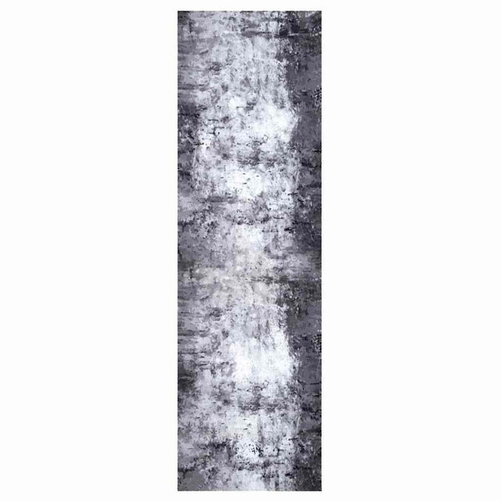 vidaXL Küchen Teppich Grau 150 x 45 cm Samt, Eleganter Samt-Rechteck-Küchenläufer, weicher Belag, sa
