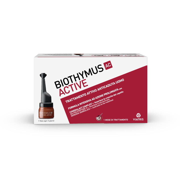 Biothymus Ac Active Aktive Anti-Fall-Behandlung für Herren, intensive Formel mit verlängerter Wirkun