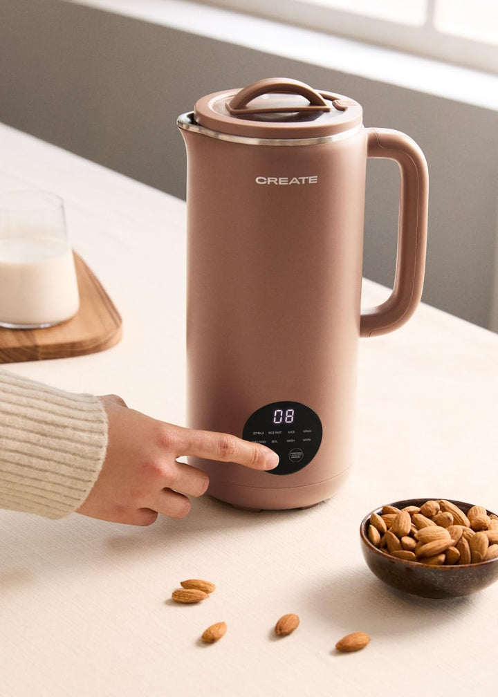 CREATE VEGAN Milk Maker / Multifunktions-Maschine für Gemüsemilch, Mokka, programmierbar bis zu 12 S
