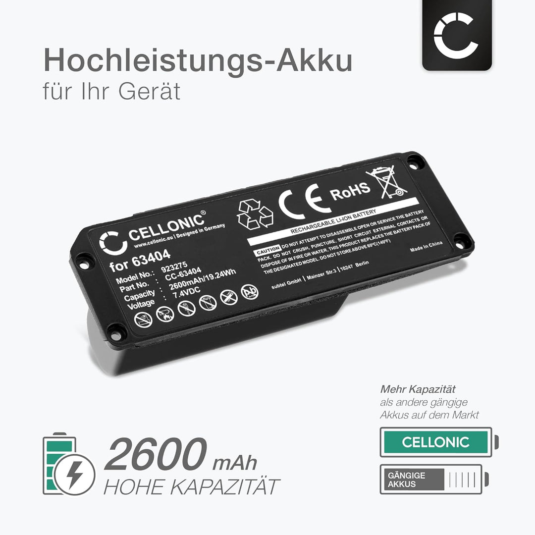 CELLONIC 1x Akku für Lautsprecher Kompatibel mit Bose Soundlink Mini I, 063404 - (2600mAh, 7.4V), 1x