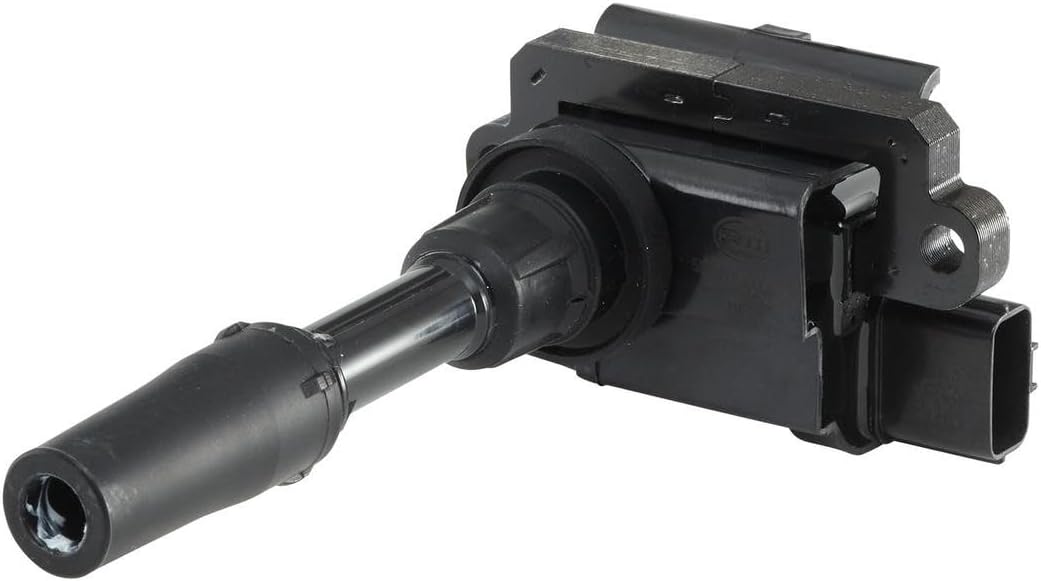 HELLA 5DA 358 000-661 Zündspule - 12V - 3-polig - Kerzenschachtzündspule - geschraubt