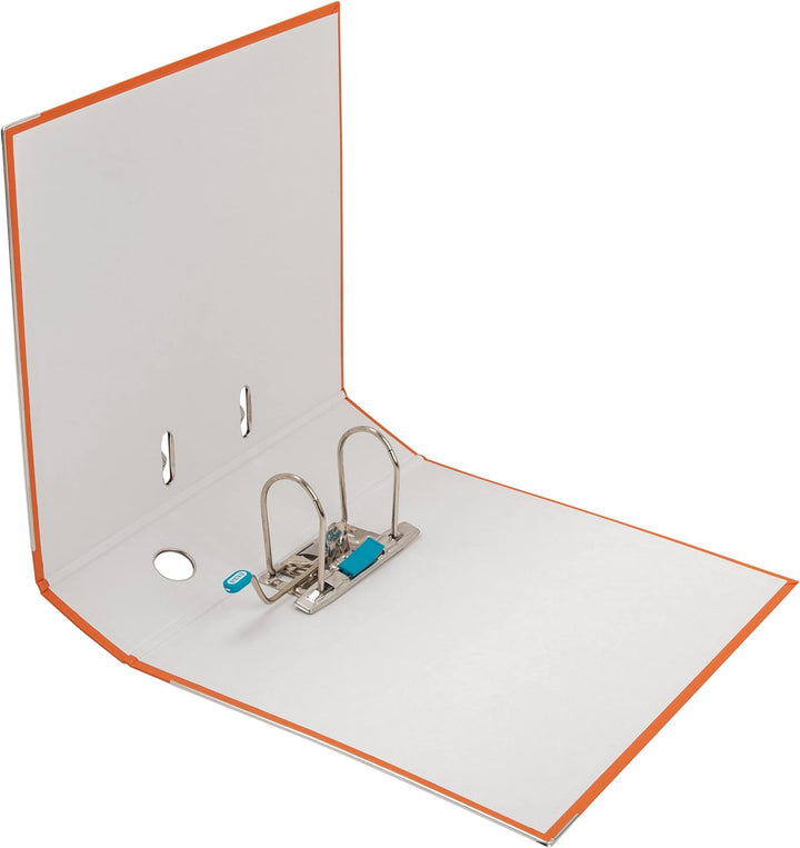 Elba Ordner A4, Smart Pro, 8 cm breit, Kunststoff aussen, orange, 10 Stück orange A4, breit, orange