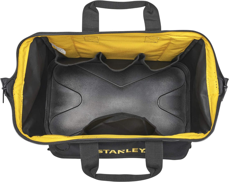 Stanley Werkzeugtasche (44,7 x 27,5 x 23,5 cm, robuster Kunststoffboden, verstärkte Ecken, stabiles