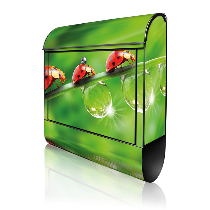 banjado® Design Briefkasten mit Motiv Für Jeden Einen 39x47x14cm &amp; 2 Schlüssel - Briefkasten Stahl s