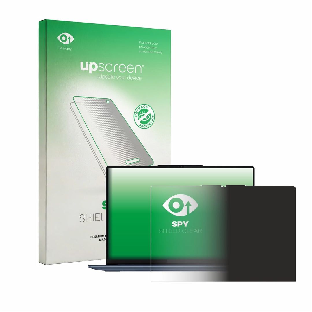 upscreen Anti-Spy Blickschutzfolie für Lenovo Yoga Slim 7 14Q8X9 Made in Germany, Privacy Screen Dis