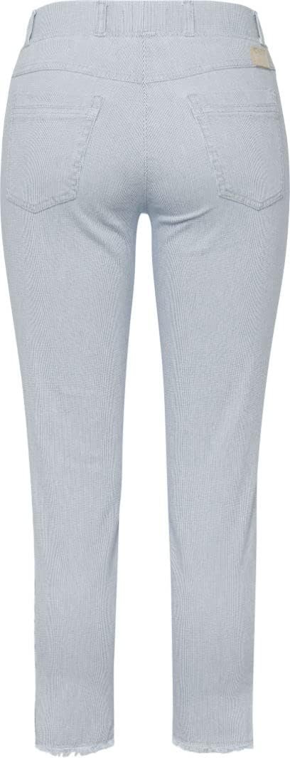 Damen Lavina Fringe Denim Pinstripe Jeans 36 White/Blue, 36 White/Blue