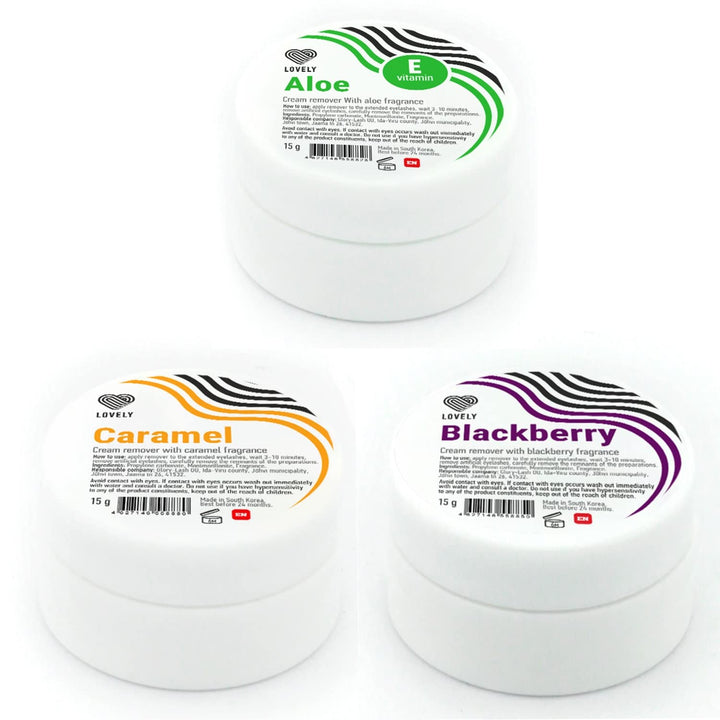 LOVELY Lash Cream Remover für Wimpernverlängerungen Duft:CARAMEL | Wimpernremovercream zur sanften,