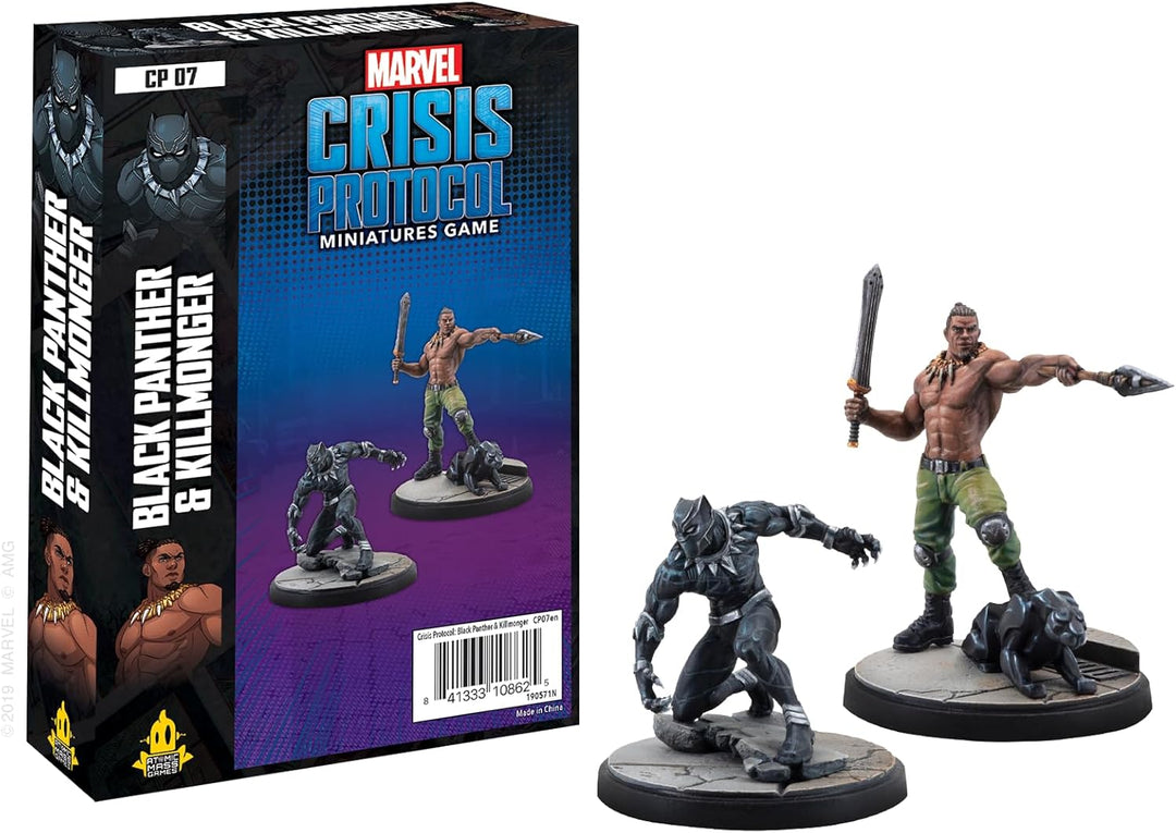 Atomic Mass Games , Marvel Crisis Protocol: Character Pack: Black Panther and Killmonger, Miniatures
