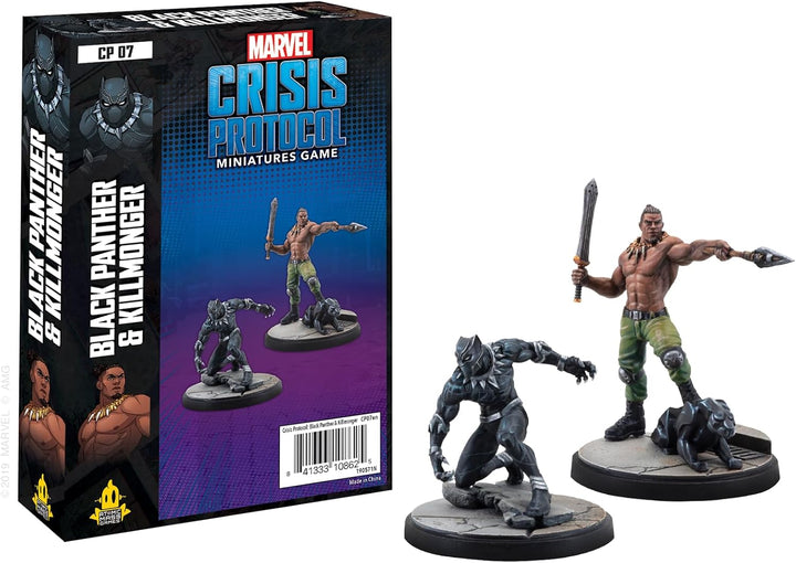 Atomic Mass Games , Marvel Crisis Protocol: Character Pack: Black Panther and Killmonger, Miniatures