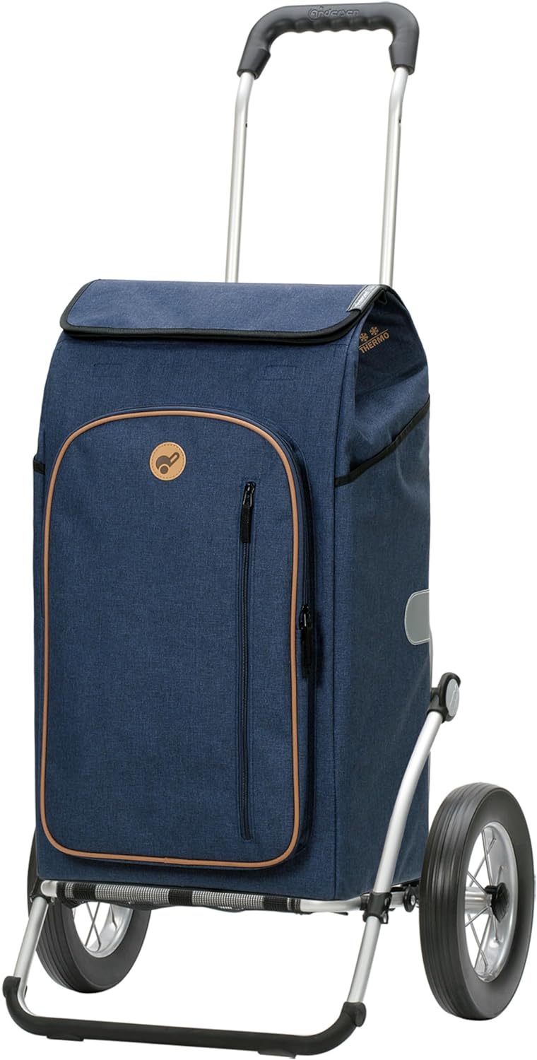 ANDERSEN Einkaufstrolley - Royal Shopper Folke blau 61 L Freizeit, Handwagen, Thermo, Aluminium, kla