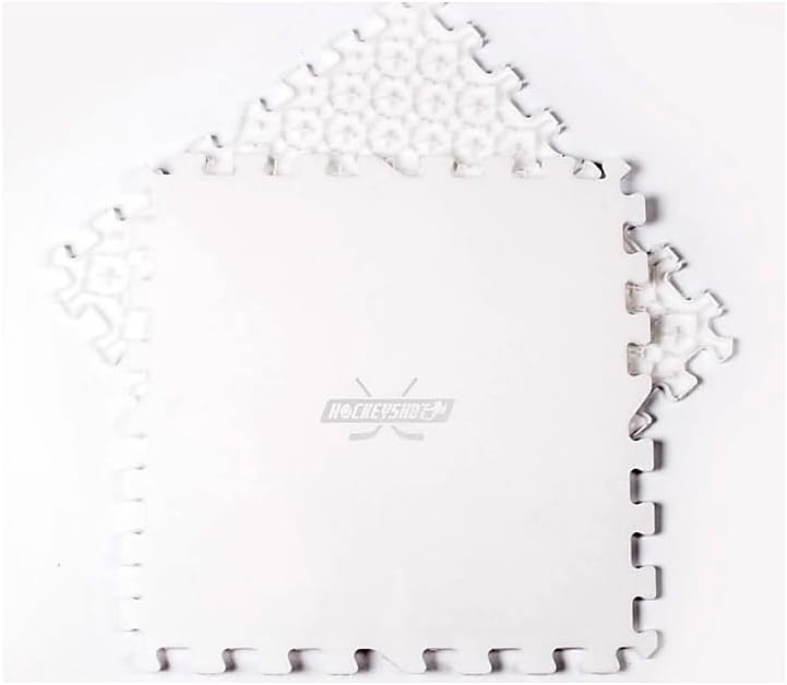 HOCKEYSHOT Revolution Skate-able Tiles 10x (45,7 cm x 45,7 cm), Farbe:weiss