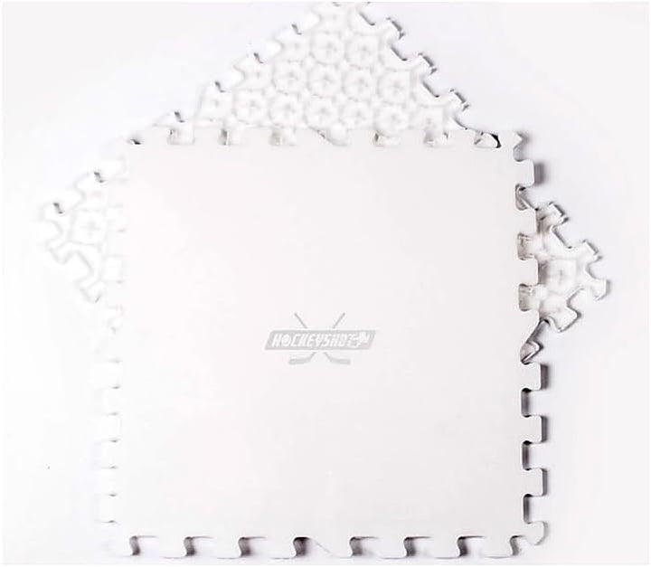 HOCKEYSHOT Revolution Skate-able Tiles 10x (45,7 cm x 45,7 cm), Farbe:weiss