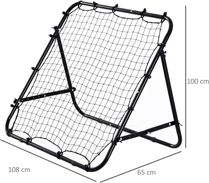 Trintion Fussball Rebound Netz Kinder und Jugendliche Tragbares Prellwand Verstellbar Fussballtor Ki