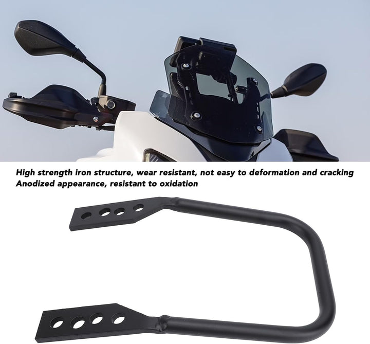 Yctze Motorrad-GPS-Navigationshalterung mit 4 Verstellbaren Befestigungslöchern, Nahtloses Eisenrohr