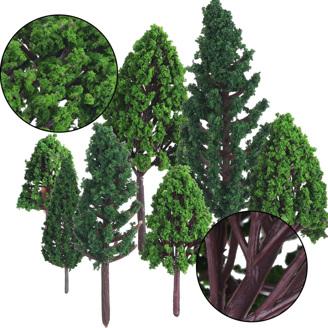 22 Stücke Modell Bäume 3-16 cm Mixed Modell Baum Zug Bäume Eisenbahn Landschaft Diorama Baum Archite