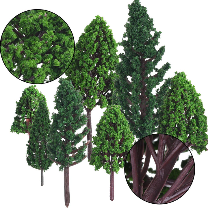 22 Stücke Modell Bäume 3-16 cm Mixed Modell Baum Zug Bäume Eisenbahn Landschaft Diorama Baum Archite
