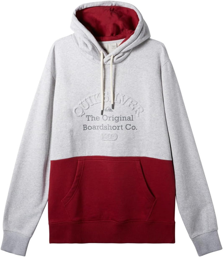 Quiksilver Herren Emboss Hoodie Pullover (1er Pack) XS Light Grey Heather, XS Light Grey Heather