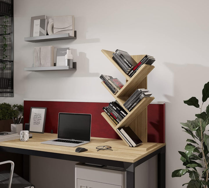 ComfortCove Baum Bücherregal, Tree Desktop Bücherregal, Schreibtisch Bücherregal, Bodenstehendes Büc