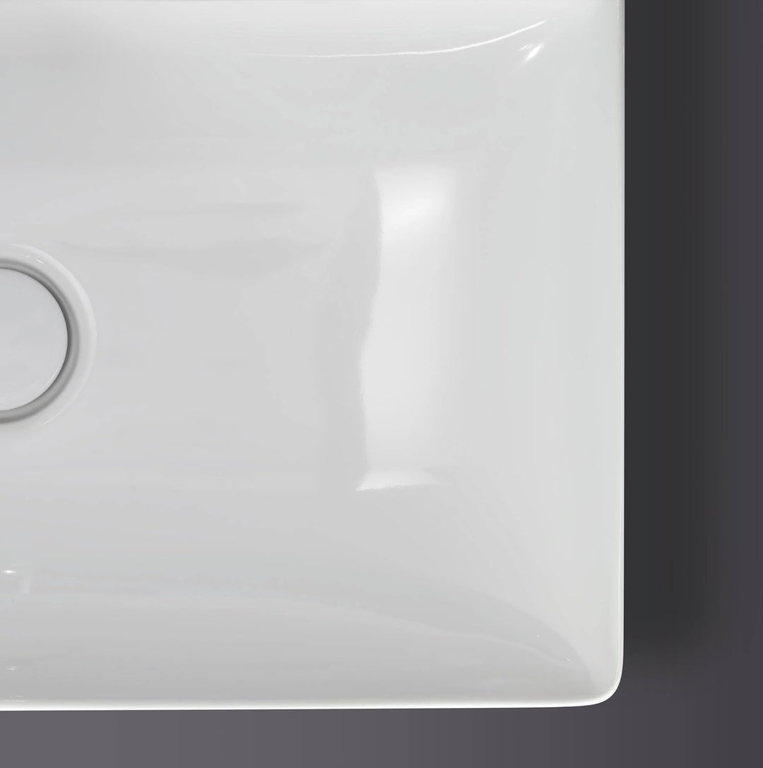 Duravit Möbelwaschtisch Compact DuraSquare 60x40cm, o. ÜL, m HLB, o. HL, we WG