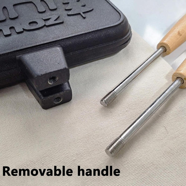 Bexdug Doppelseitige Bratpfanne - Leichte abnehmbare Sandwichpresse,Camping-Sandwichmaker-Toaster mi