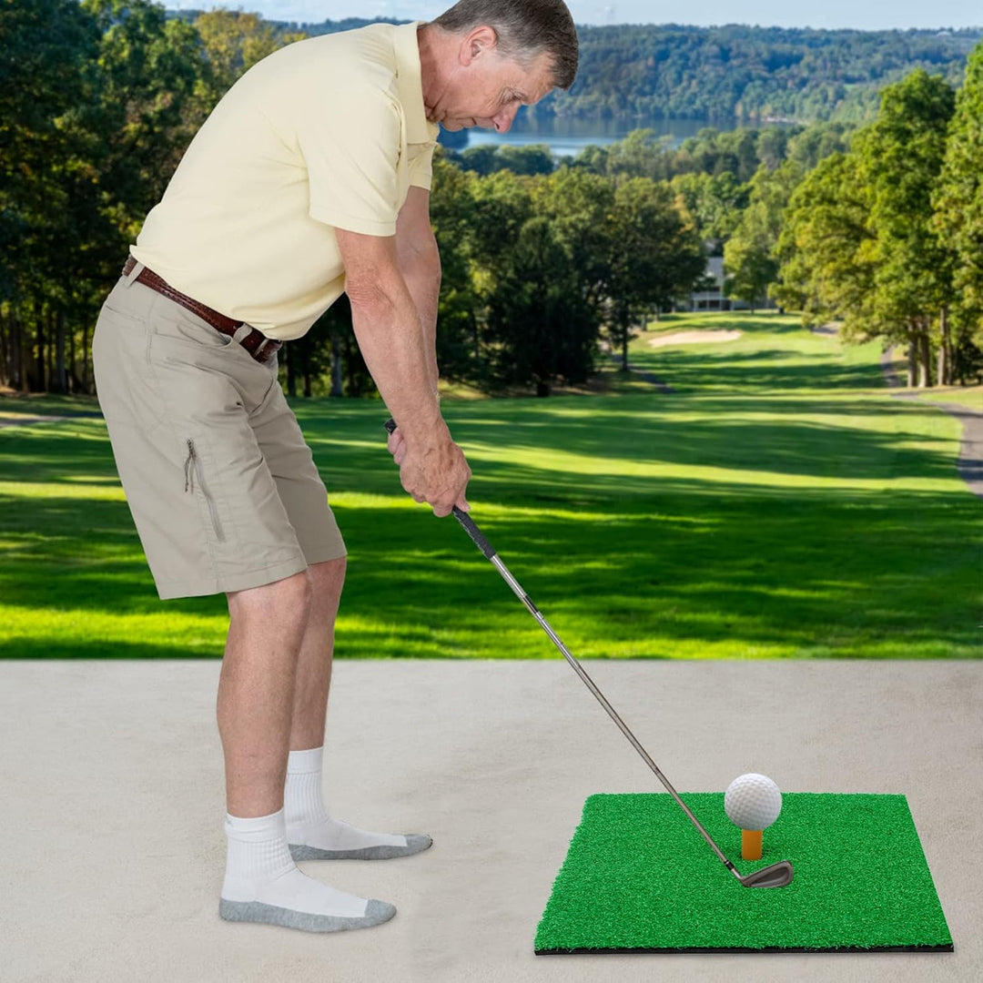 30 x 30cm Golf Übungsmatte, Tragbare Golf Abschlagmatte, Übung Golf Matte, das Chipping Putting Trai