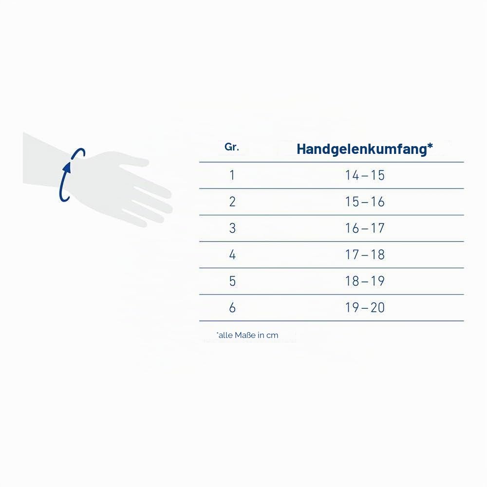 Bauerfeind ManuTrain Handgelenkstütze, Grösse 4, Farbe: Titan