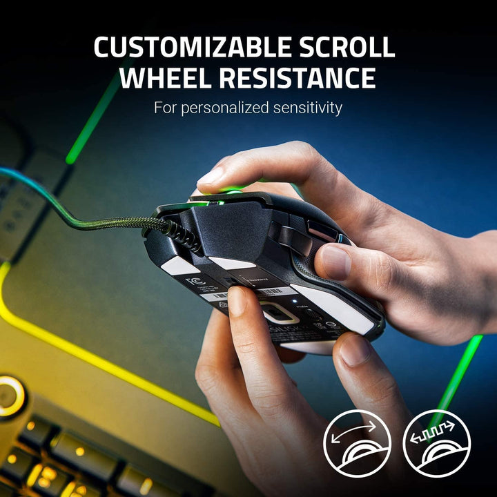Razer Basilisk V2 - Kabelgebundene Gaming Maus mit 11 programmierbaren Tasten für PC/Mac (Optischer