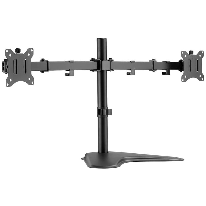 DIGITUS Monitorhalterung - Standfuss - 2 Monitore - Bis 32 Zoll - Bis 2X 8 kg - VESA 75x75, 100x100