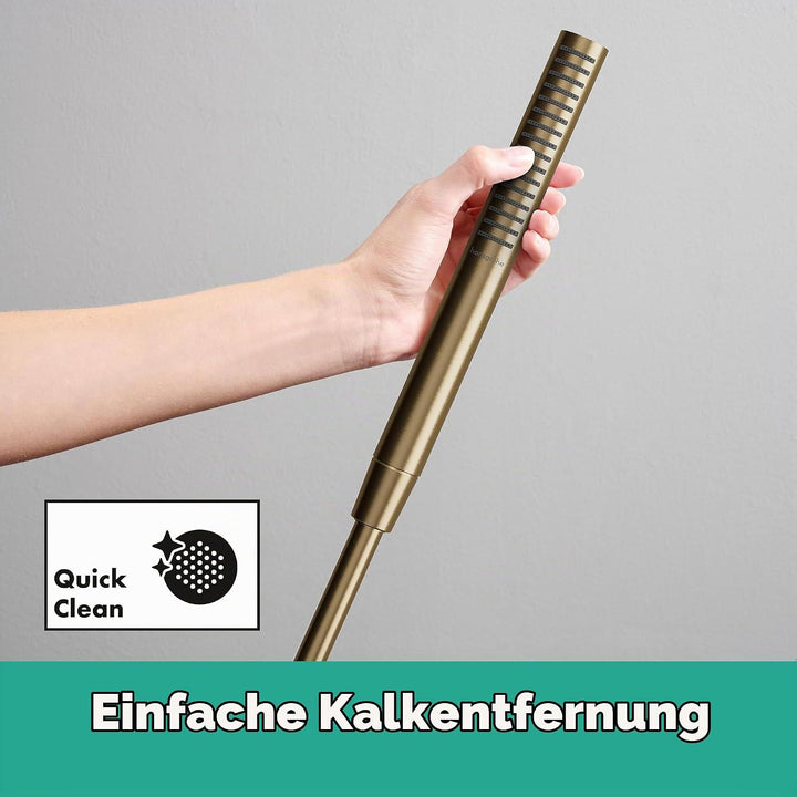 hansgrohe Pulsify S - wassersparender Duschkopf 5,4 l/min (EcoSmart+), Handbrause mit 1 Strahlart (P