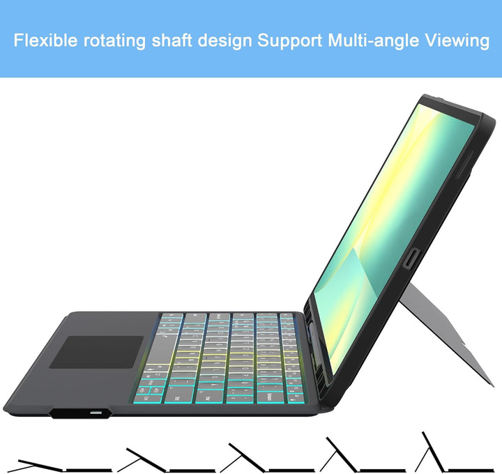 Ai Key Tastatur für 13.1" Samsung Galaxy Tab S10 FE+ Plus : DEX-Modus mit einem Klick, Auto Aufwache