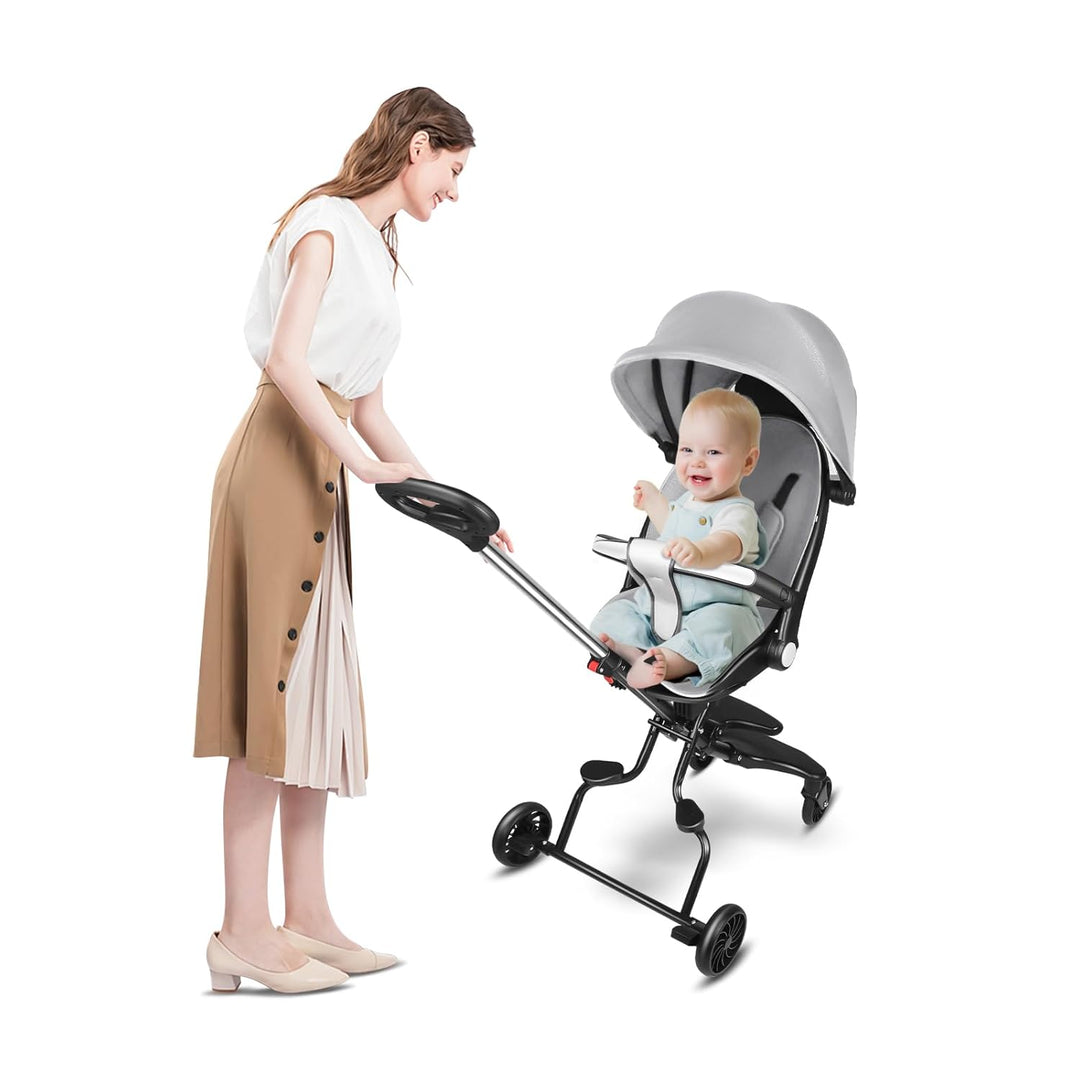 Kinderwagen, 0 – 4 Jahre, 0 – 25 kg, Kinderwagen, leicht und kompakt, verlängerte Position, automati