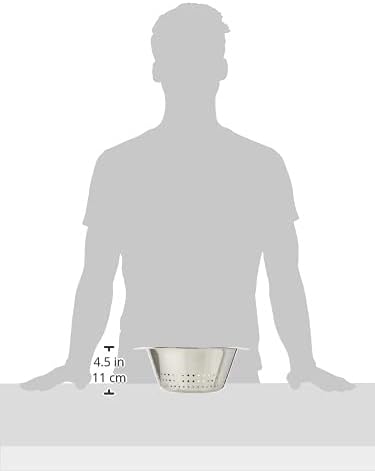 WMF Gourmet Sieb Edelstahl 24 cm, Seiher mit grossen Löchern, Nudelsieb, Küchensieb, Cromargan Edels