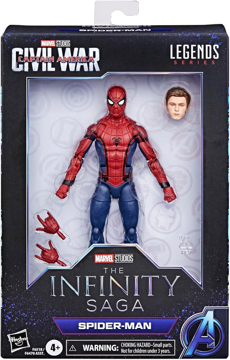 Hasbro Marvel F6518 Series, 15 cm Spider-Man Captain America: Civil War, Marvel Legends Figuren, Meh