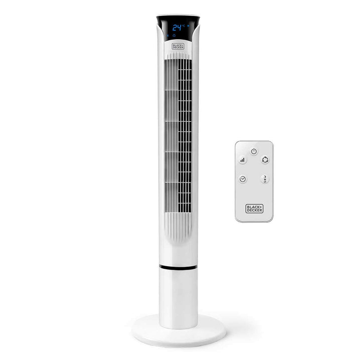 Black+Decker BXEFT49E Turmventilator, 45, Kunststoff, Mit Fernbedienung, 102 cm,