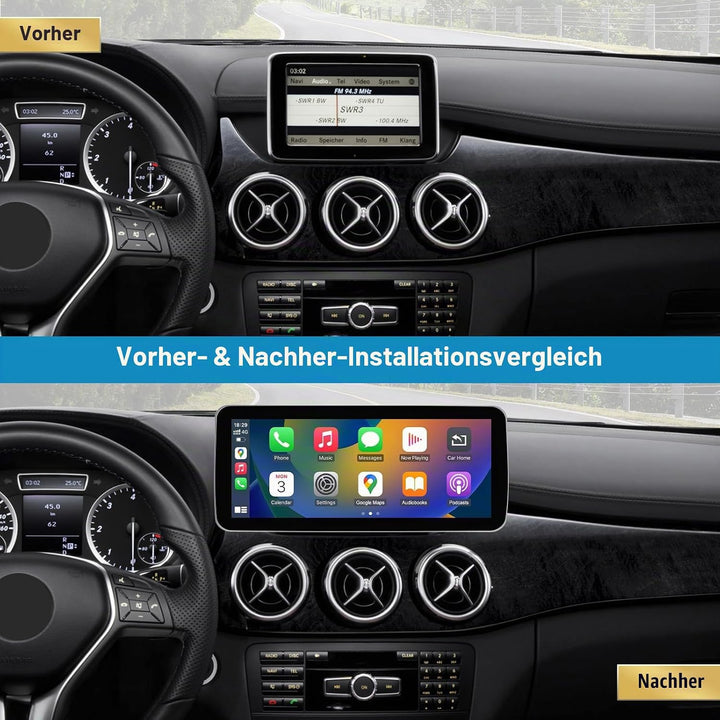 Ninetom Autoradio 12,3 Zoll Touchscreen für 2013-2015 Mercedes Benz A/B-Klasse GLA CLA W176 W246 C11