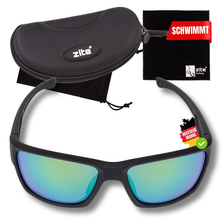 Zite Fishing Polarisationsbrille | Orus | Polbrille Angeln verspiegelt, UV400 & Schwimmfähig | Ultra