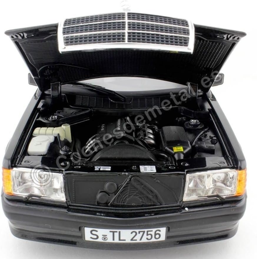 Norev Mercedes 190 E 2.3-16 W201 1984 schwarz metallic Modellauto 1:18