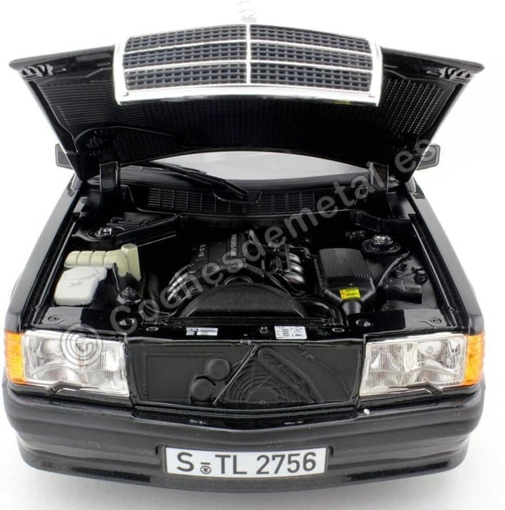 Norev Mercedes 190 E 2.3-16 W201 1984 schwarz metallic Modellauto 1:18