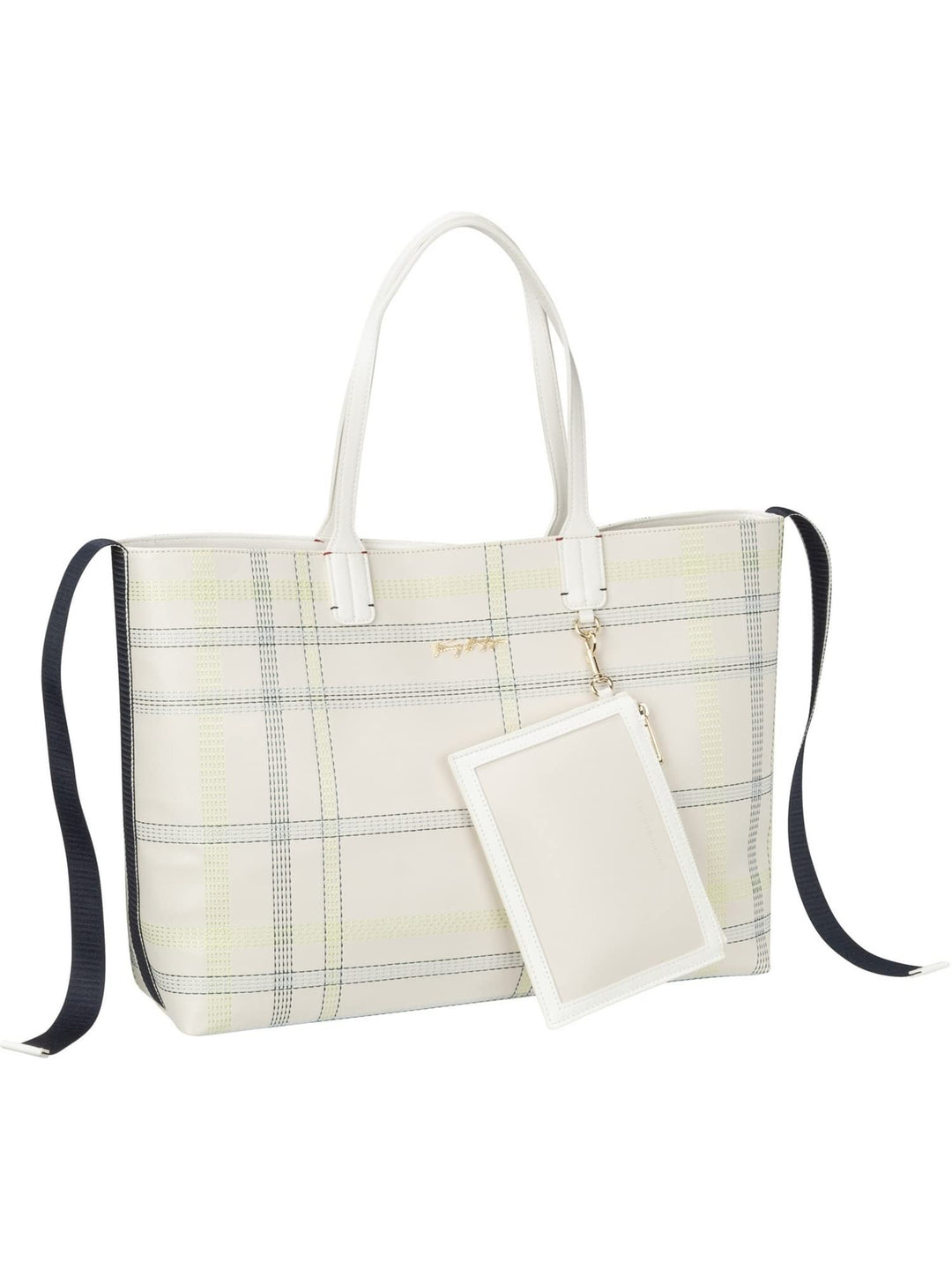 Tommy Hilfiger Handtasche Iconic Tommy Tote Check PF22 Beige_beige, Beige_beige