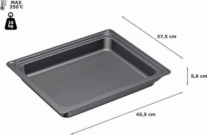 Neff Z12CM10A0 Backofen- und Herdzubehör / Kochfeld / Auflaufpfanne / emailliert, Schwarz Single, Si