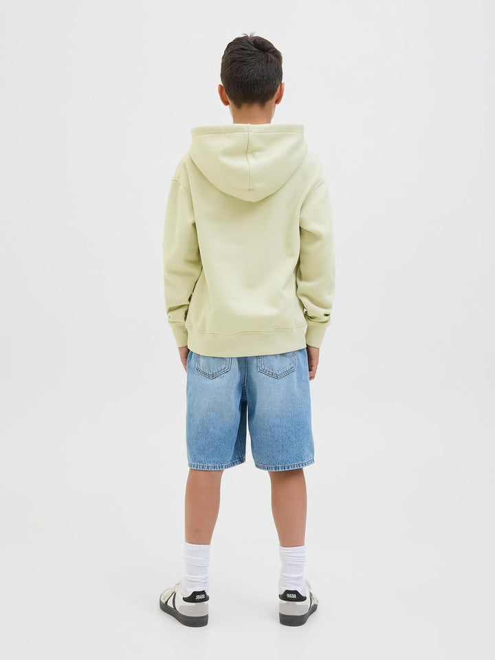 JACK &amp; JONES Boy Kapuzenpullover Gedruckt Kapuzenpullover Junior 140 Celadon Tint, 140 Celadon Tint
