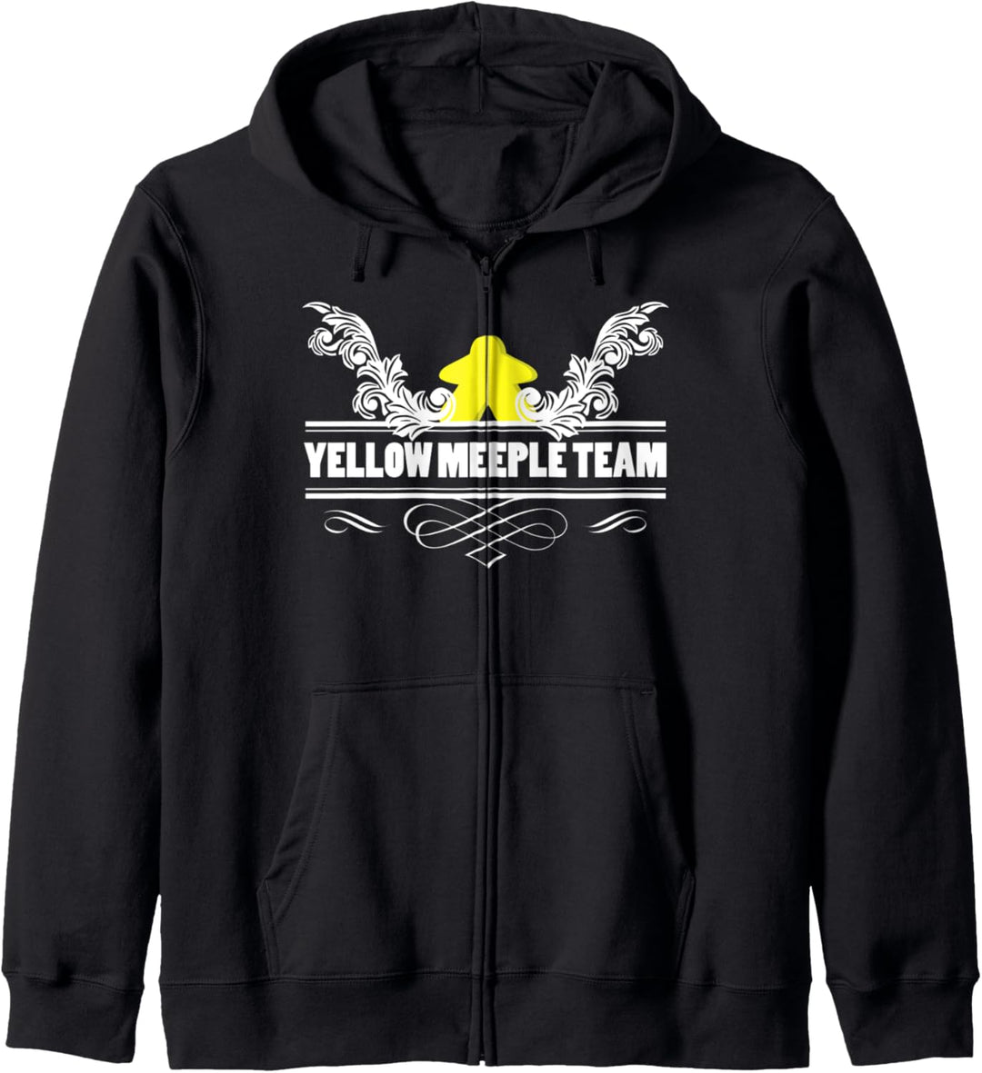 Yellow Meeple Brettspiel-Team Kapuzenjacke