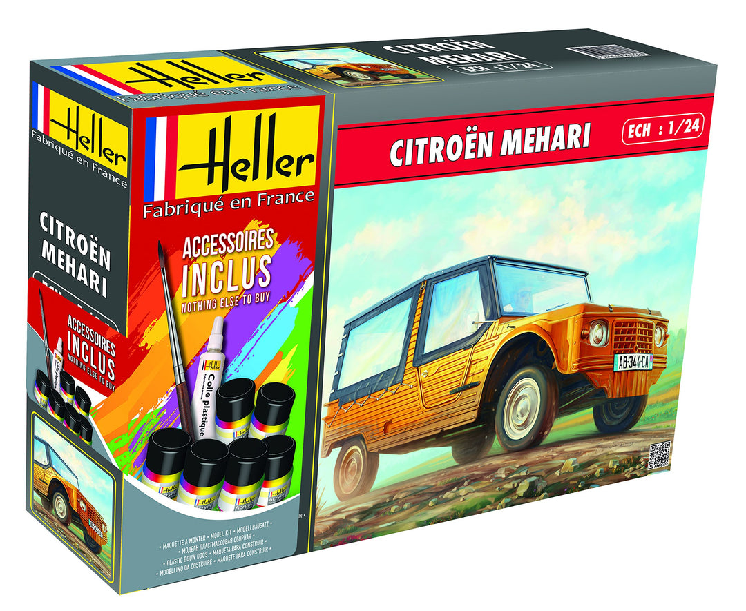 Heller 56760 Citroen Mehari (Version 1) Modellbausatz, grau