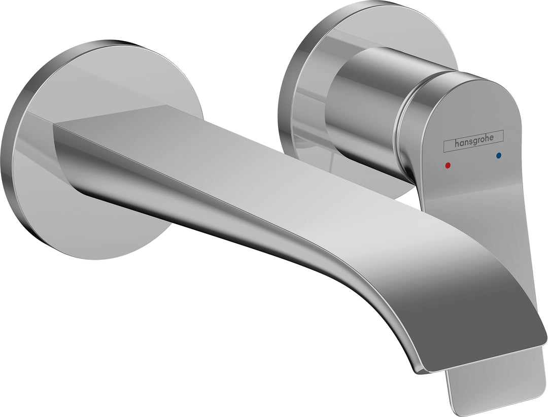 hansgrohe Vivenis - Waschtischarmatur Unterputz für Wandmontage mit Ablauf, Wasserhahn Bad mit Ausla